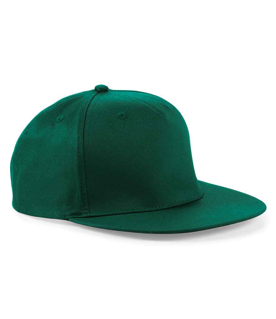 Beechfield 5 Panel Snapback Rapper Cap - Bottle Green