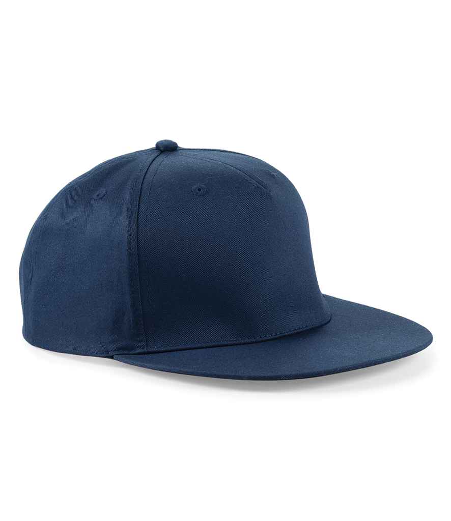 Beechfield 5 Panel Snapback Rapper Cap - French Navy
