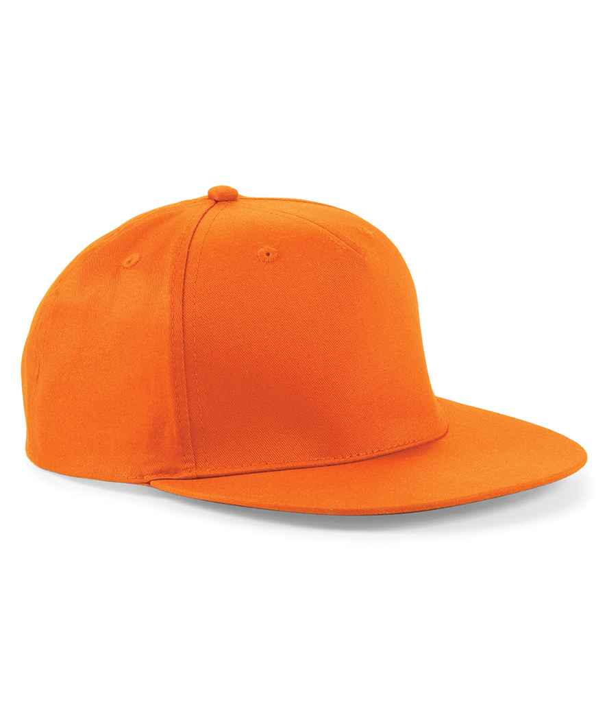 Beechfield 5 Panel Snapback Rapper Cap - Orange