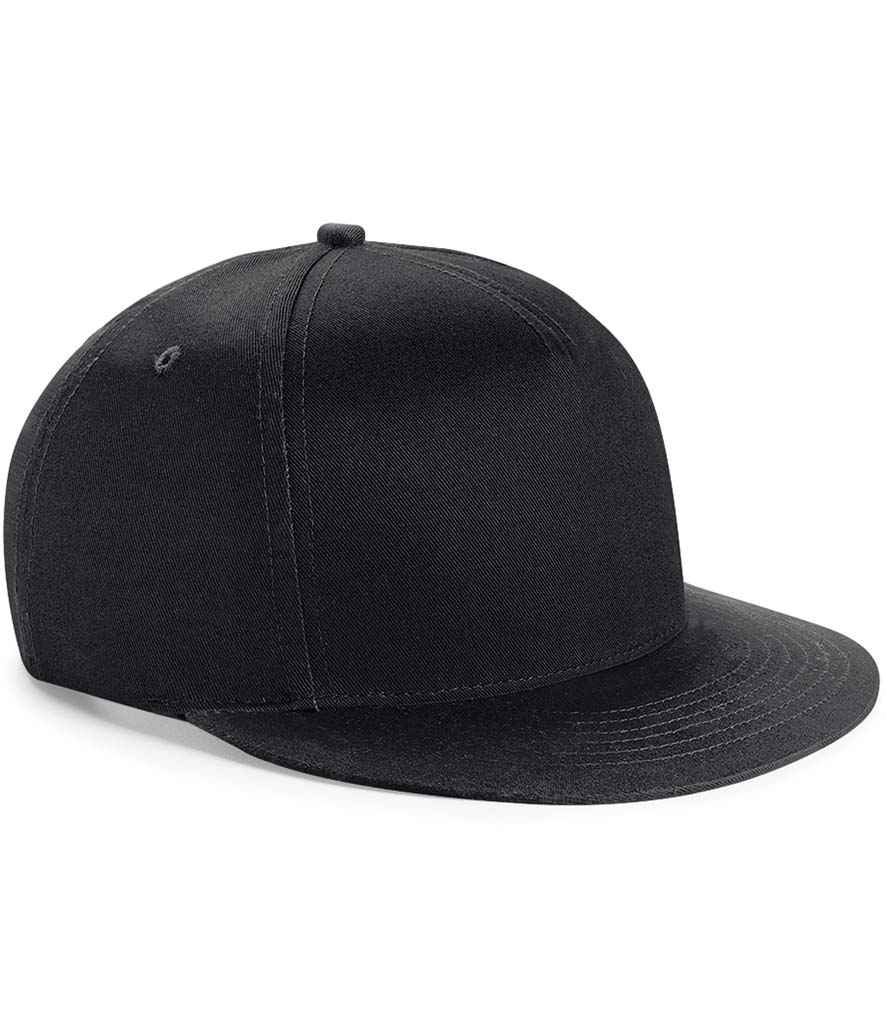 Beechfield Youth Snapback Cap - Black/Black