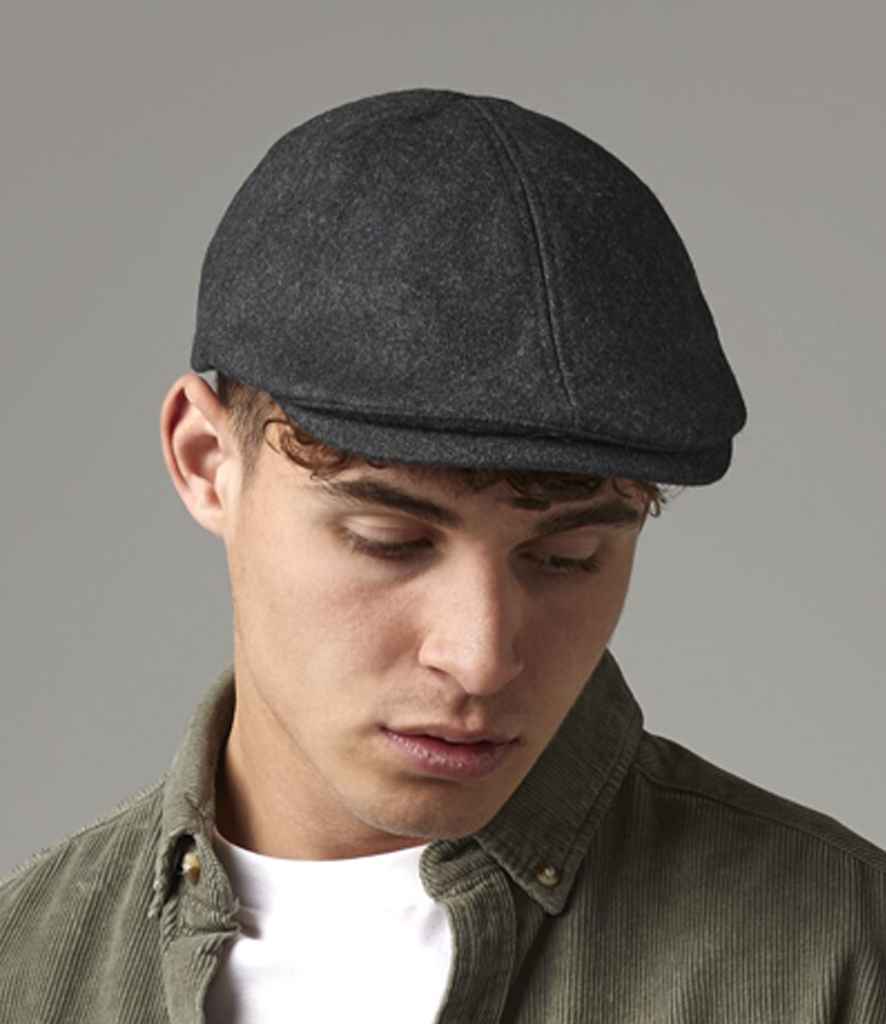Beechfield Melton Wool Ivy Cap - Charcoal Marl
