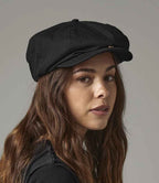 Beechfield Newsboy Cap - Black