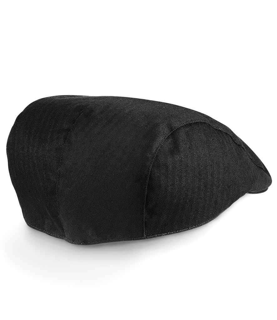 Beechfield Vintage Flat Cap - Black