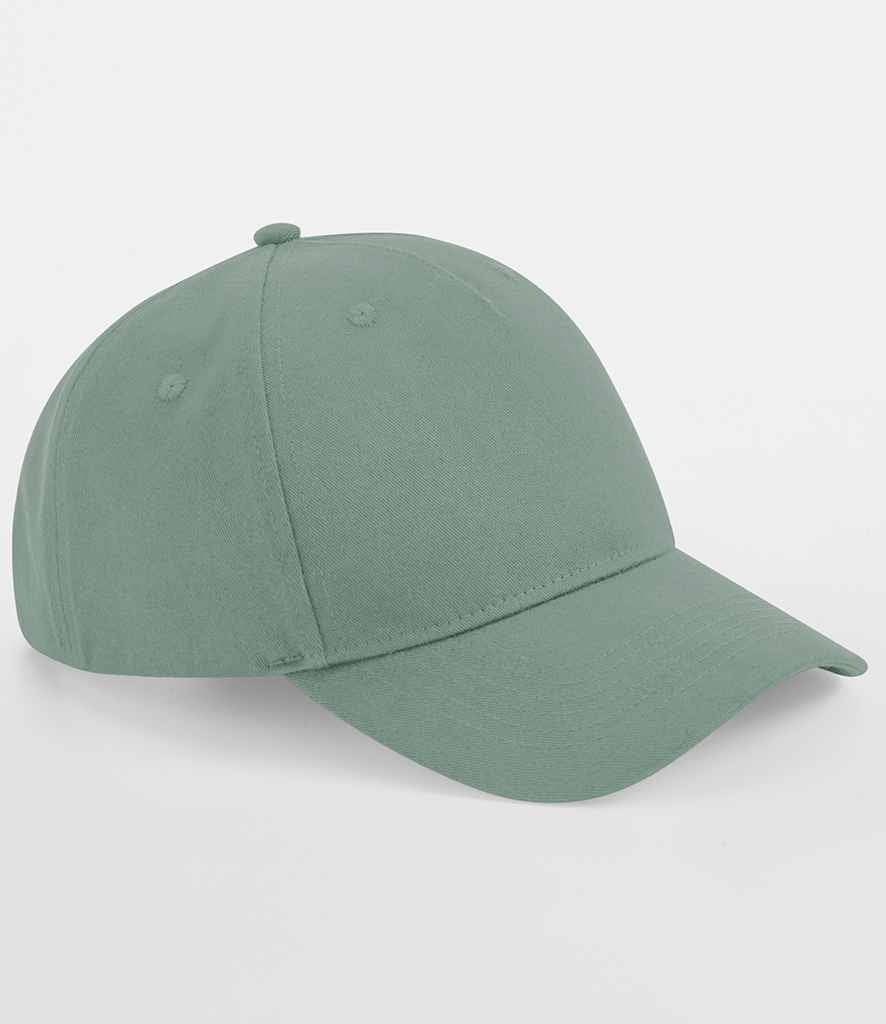 Beechfield Organic Cotton 5 Panel Cap - Dusty Green
