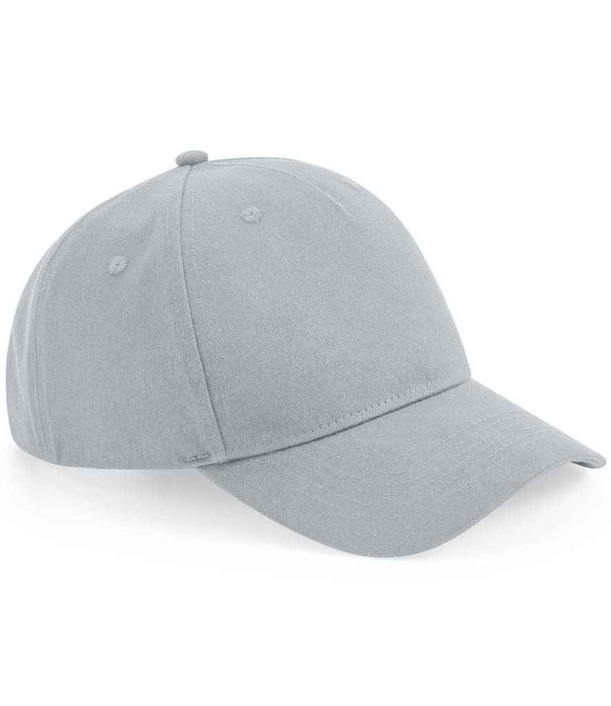 Beechfield Organic Cotton 5 Panel Cap - Light Grey
