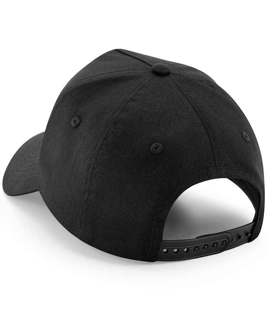 Beechfield Removable Patch 5 Panel Cap - Black