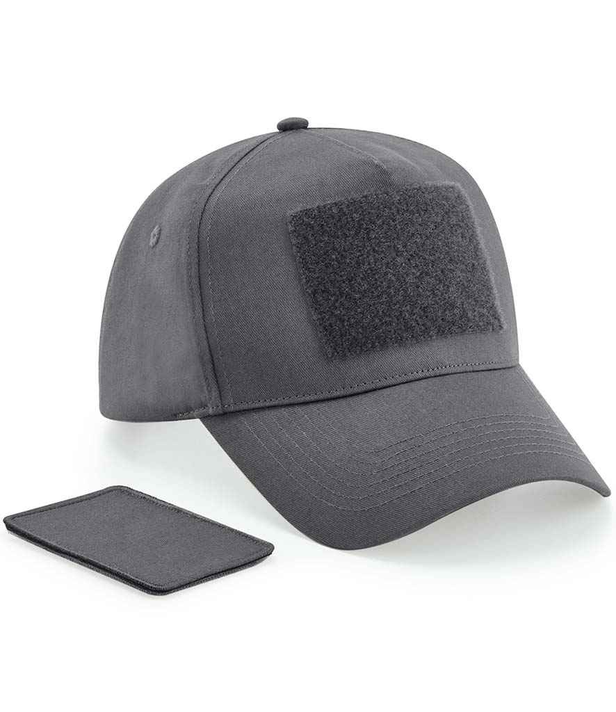 Beechfield Removable Patch 5 Panel Cap - Graphite Grey