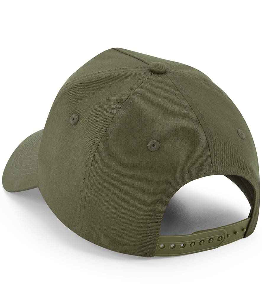 Beechfield Removable Patch 5 Panel Cap - Military Green