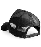 Beechfield Kids Snapback Trucker Cap - Black/Black