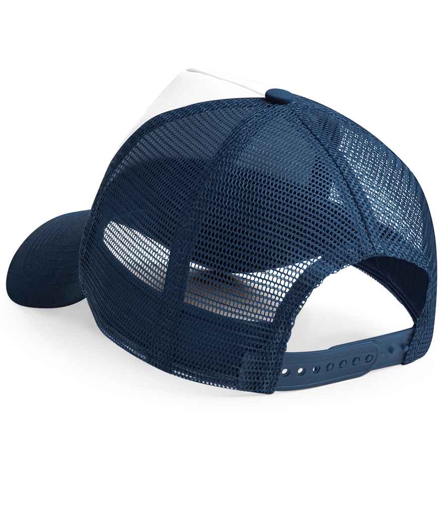 Beechfield Kids Snapback Trucker Cap - French Navy/White