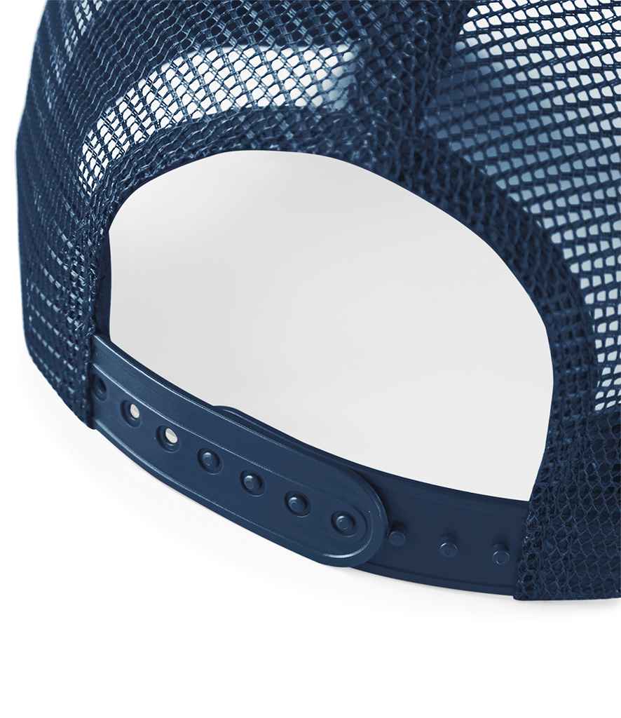 Beechfield Kids Snapback Trucker Cap - French Navy/White