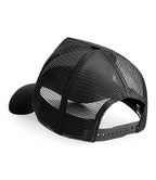 Beechfield Snapback Trucker Cap - Black/Black