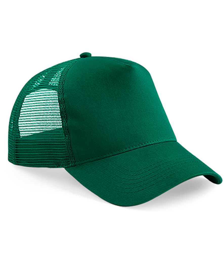 Beechfield Snapback Trucker Cap - Bottle Green/Bottle Green