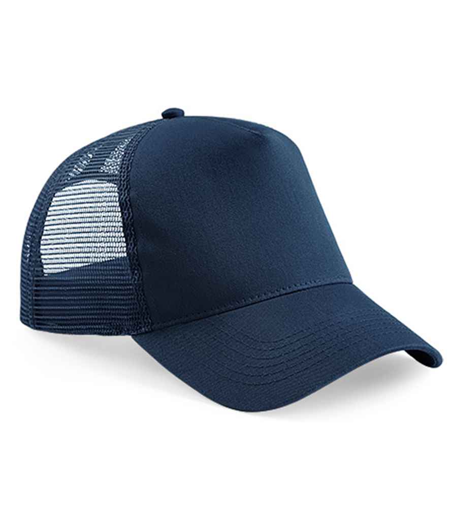 Beechfield Snapback Trucker Cap - French Navy/French Navy