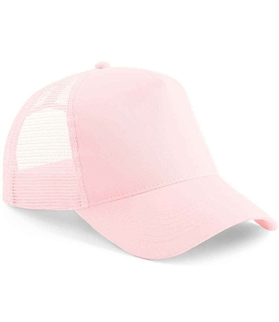 Beechfield Snapback Trucker Cap - Pastel Pink/Pastel Pink