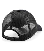 Beechfield Patch Snapback Trucker Cap - Black
