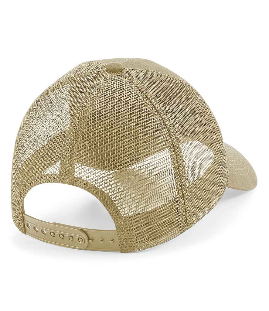 Beechfield Patch Snapback Trucker Cap - Desert Sand