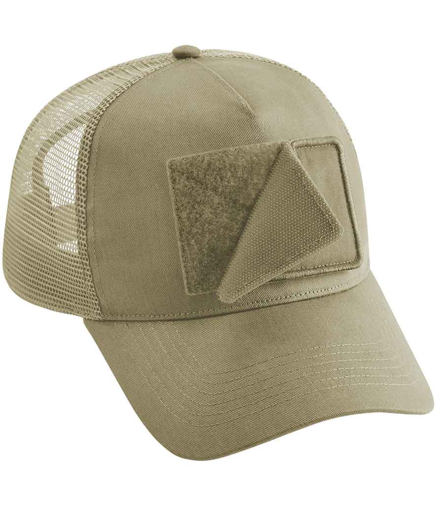 Beechfield Patch Snapback Trucker Cap - Desert Sand