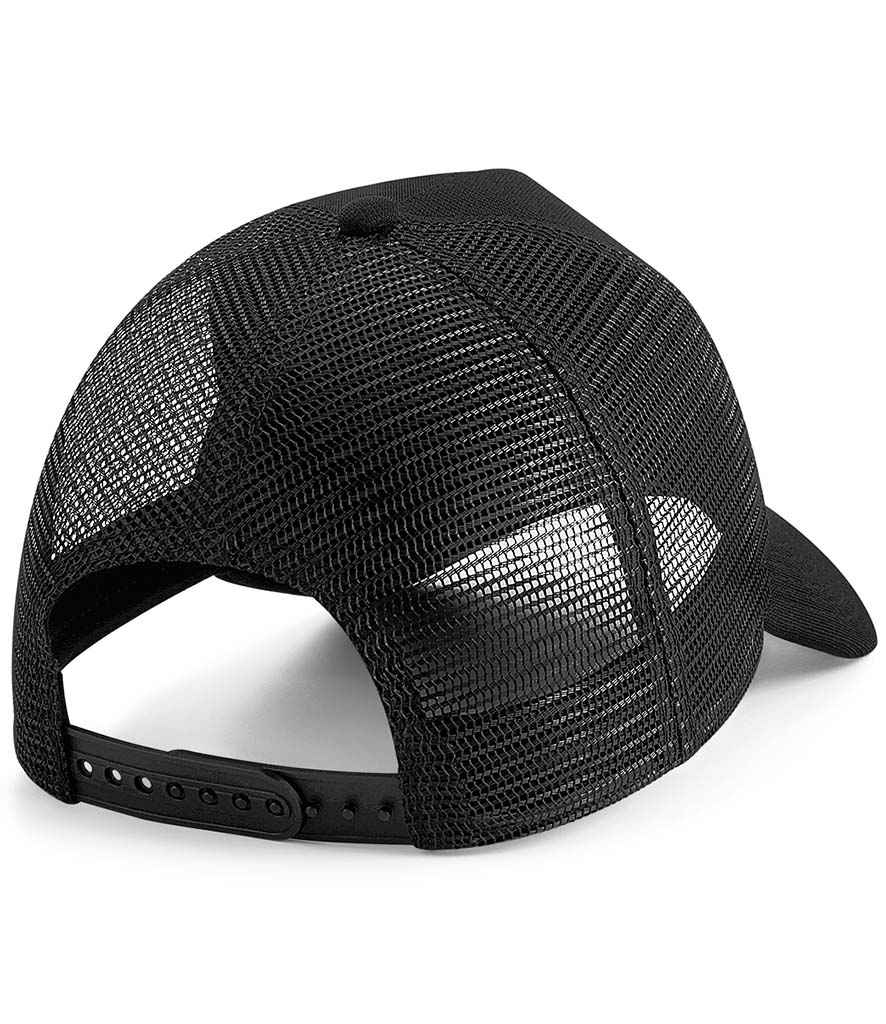 Beechfield Microknit Snapback Trucker Cap - Black