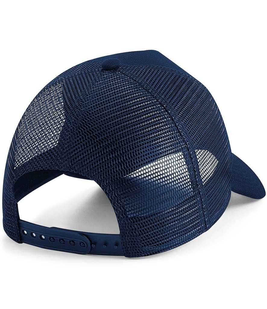 Beechfield Microknit Snapback Trucker Cap - French Navy