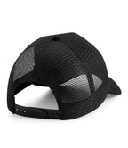 Beechfield Suede Snapback Trucker Cap - Black