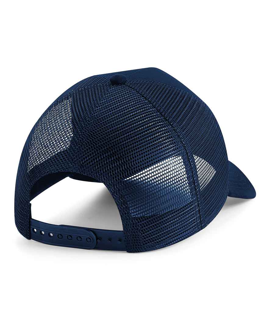 Beechfield Suede Snapback Trucker Cap - French Navy