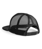 Beechfield Vintage Snapback Trucker Cap - Black/Black