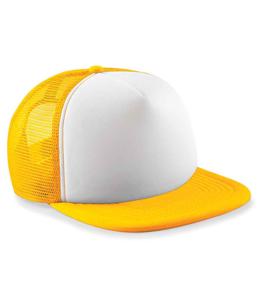 Beechfield Vintage Snapback Trucker Cap - Sunflower/White