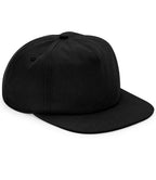 Beechfield Organic Cotton Unstructured 5 Panel Cap - Black