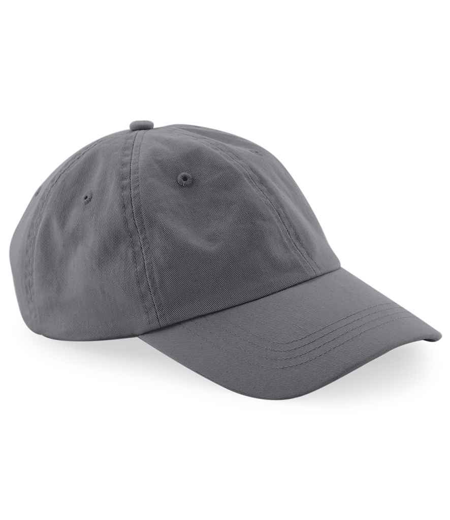 Beechfield Organic Cotton 6 Panel Dad Cap - Graphite Grey