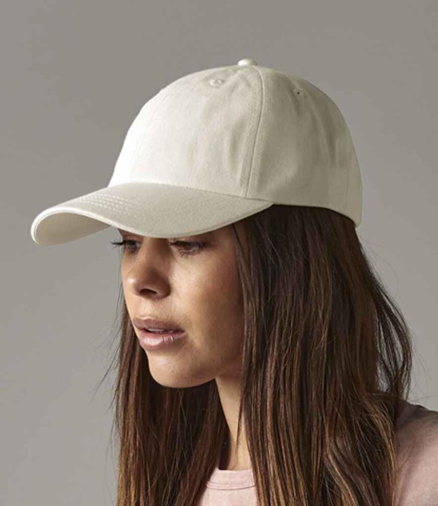 Beechfield Organic Cotton 6 Panel Dad Cap - Natural