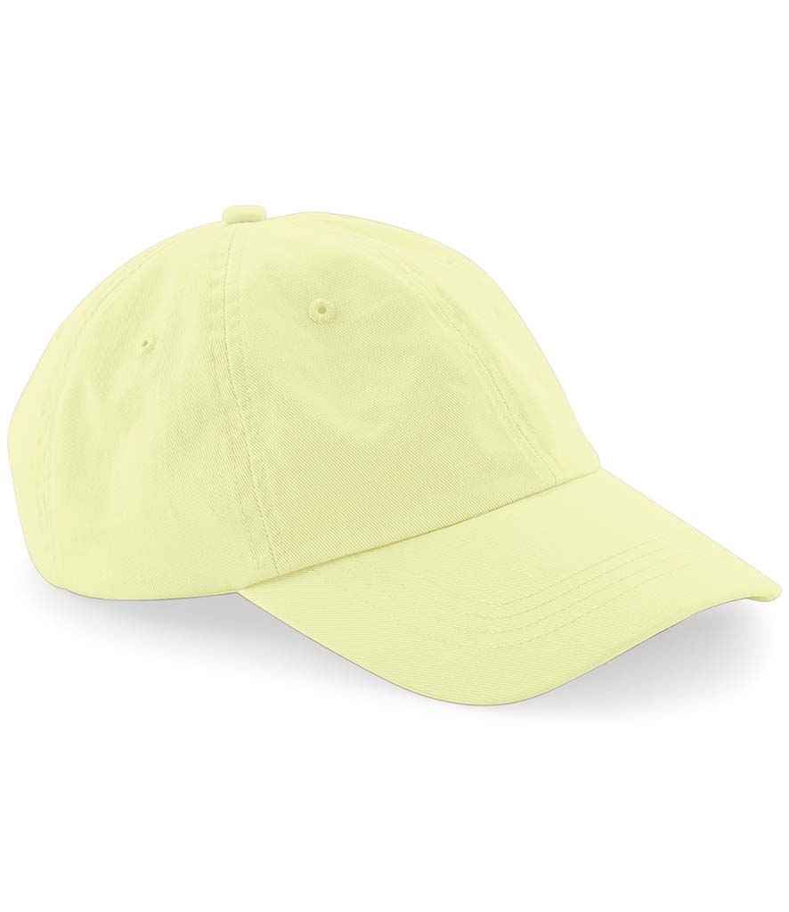 Beechfield Low Profile 6 Panel Dad Cap - Pastel Lemon