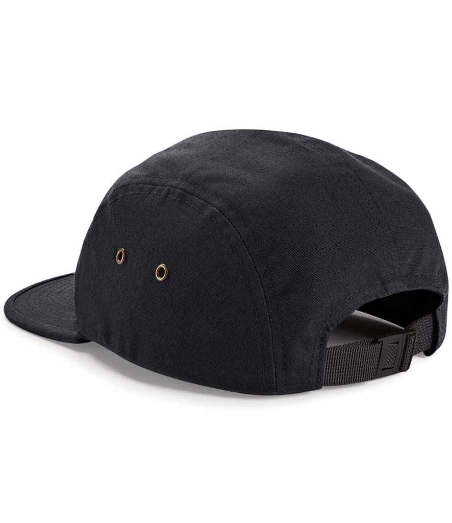 Beechfield Canvas 5 Panel Cap - Black