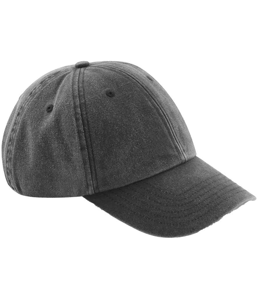 Beechfield Junior Low Profile Vintage Cap - Vintage Black