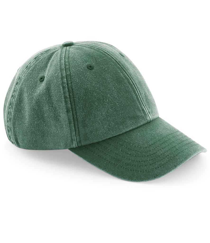 Beechfield Low Profile Vintage Cap - Vintage Bottle Green