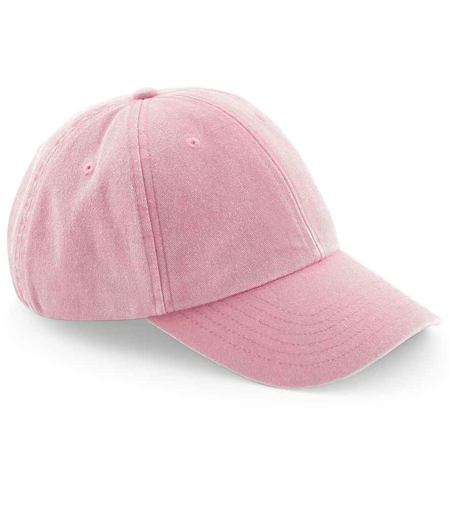 Beechfield Low Profile Vintage Cap - Vintage Dusky Pink