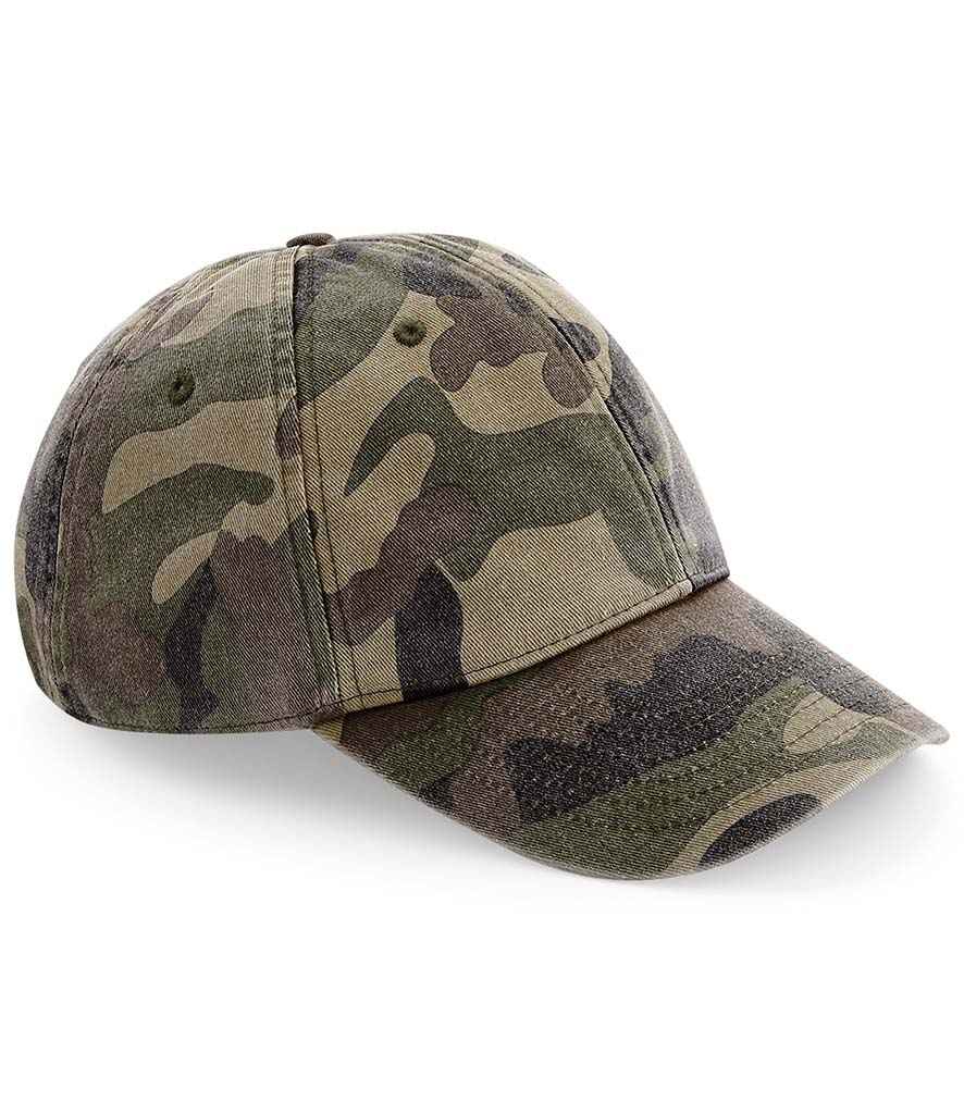 Beechfield Low Profile Vintage Cap - Vintage Jungle Camo