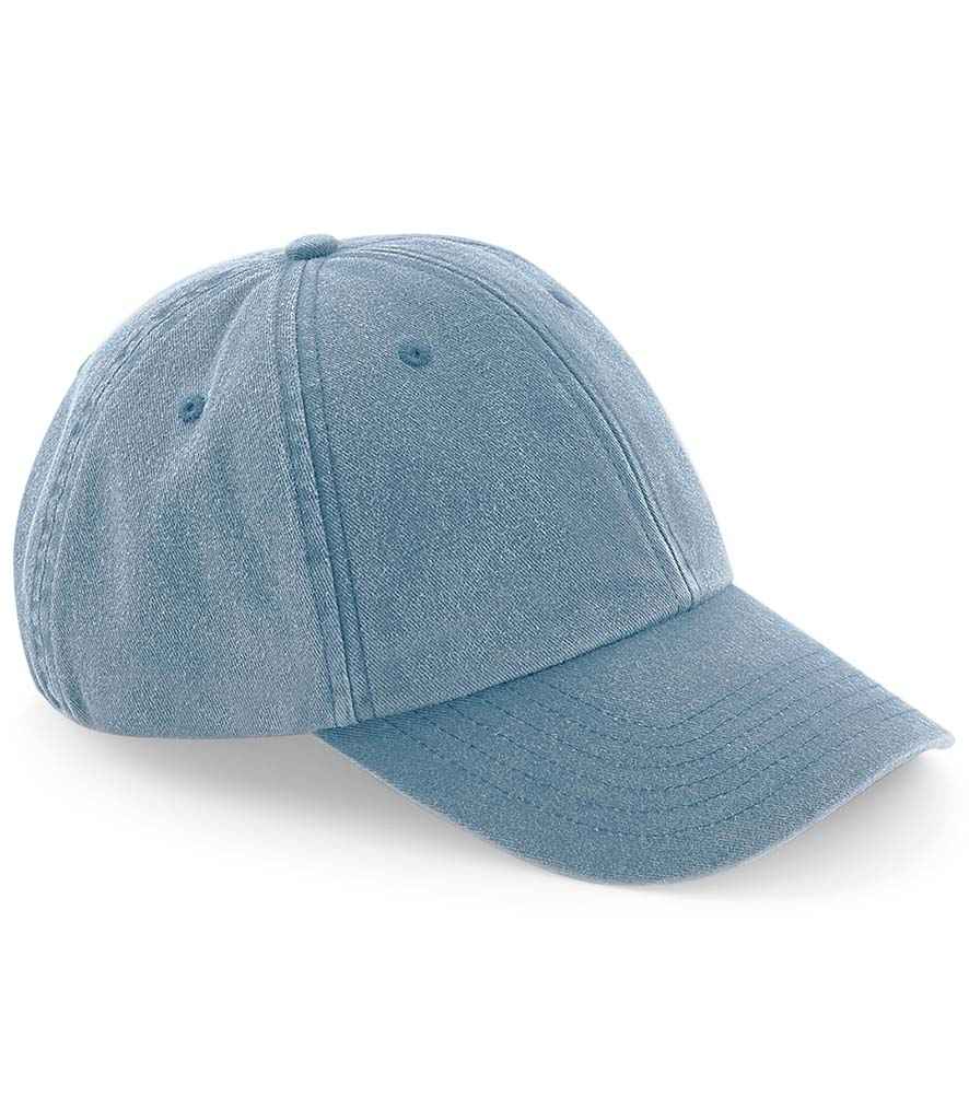 Beechfield Low Profile Vintage Cap - Vintage Light Denim