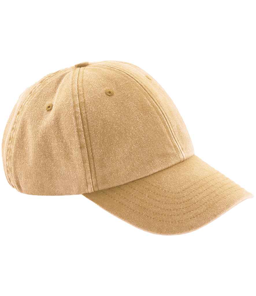 Beechfield Low Profile Vintage Cap - Vintage Mustard