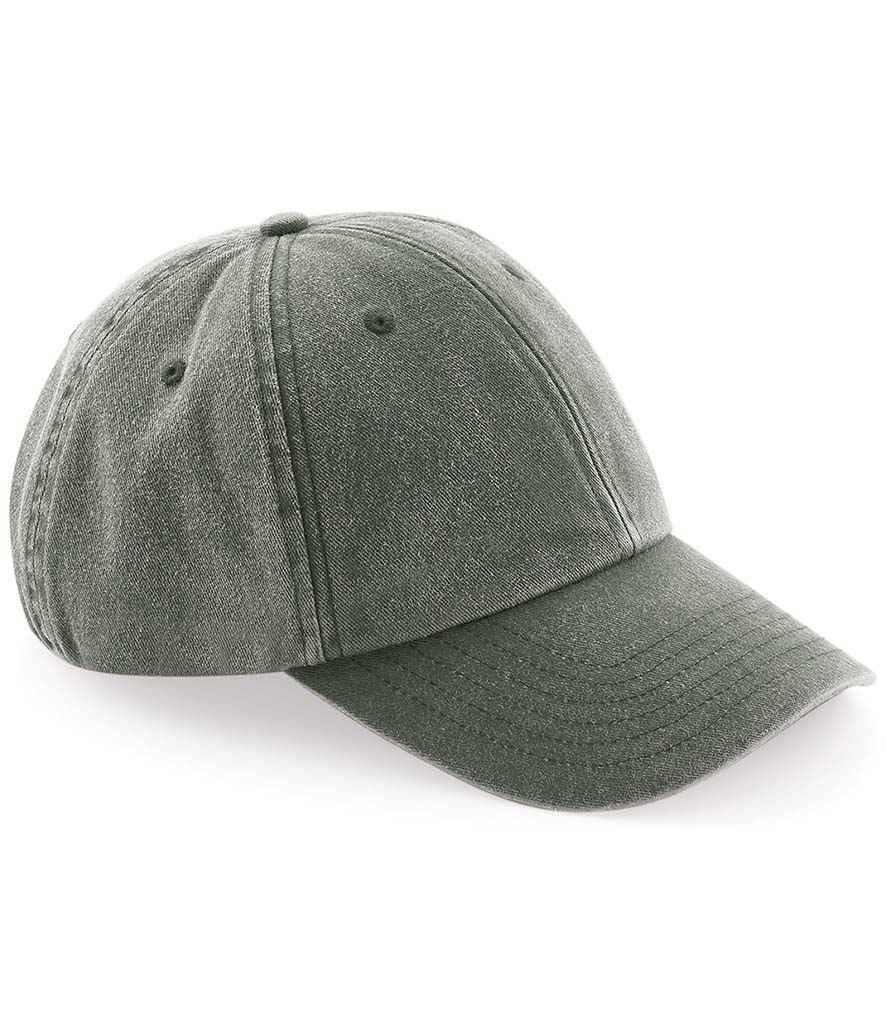 Beechfield Low Profile Vintage Cap - Vintage Olive
