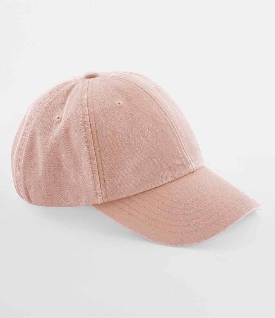 Beechfield Low Profile Vintage Cap - Vintage Peach