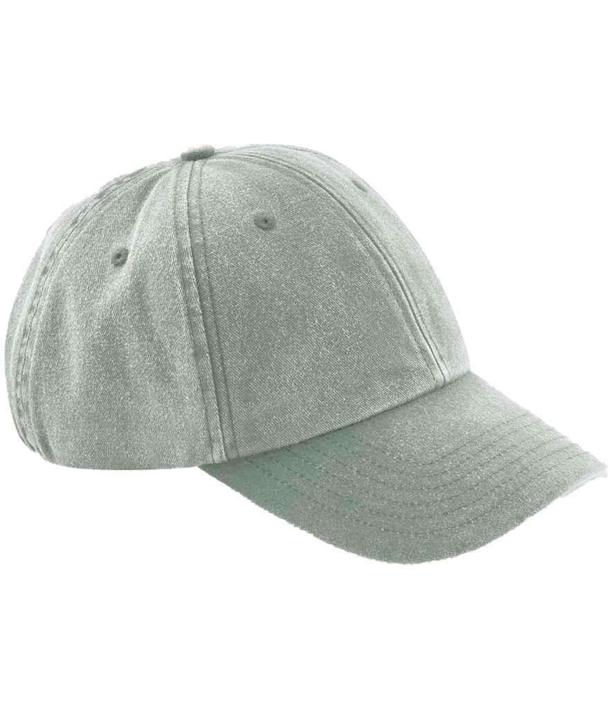 Beechfield Low Profile Vintage Cap - Vintage Sage Green