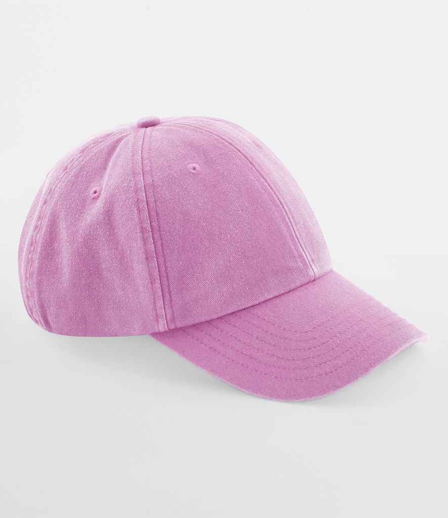 Beechfield Low Profile Vintage Cap - Vintage True Pink