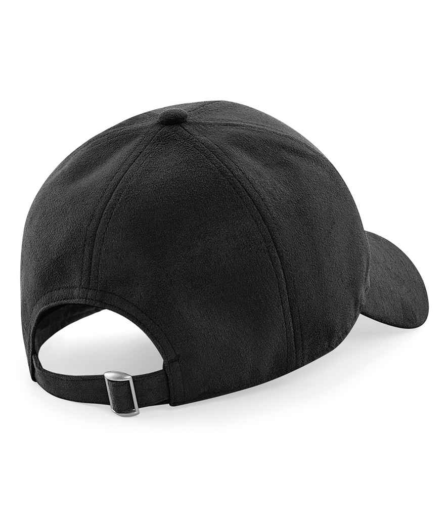 Beechfield Faux Suede 6 Panel Cap - Black