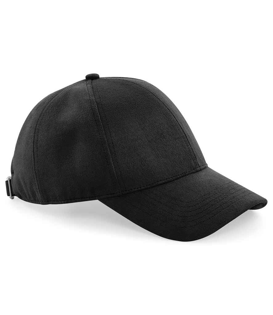 Beechfield Faux Suede 6 Panel Cap - Black
