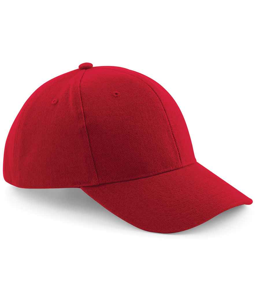 Beechfield Pro-Style Heavy Brushed Cotton Cap - Classic Red