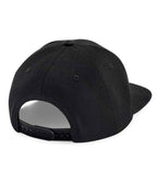 Beechfield Original Flat Peak 6 Panel Snapback Cap - Black/Black