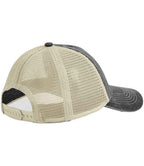 Beechfield 6 Panel Vintage Trucker Cap - Vint.Blk/Stone