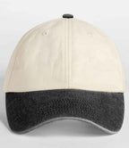 Beechfield Contrast Peak Low Profile Vintage Cap - Natural/Vintage Black