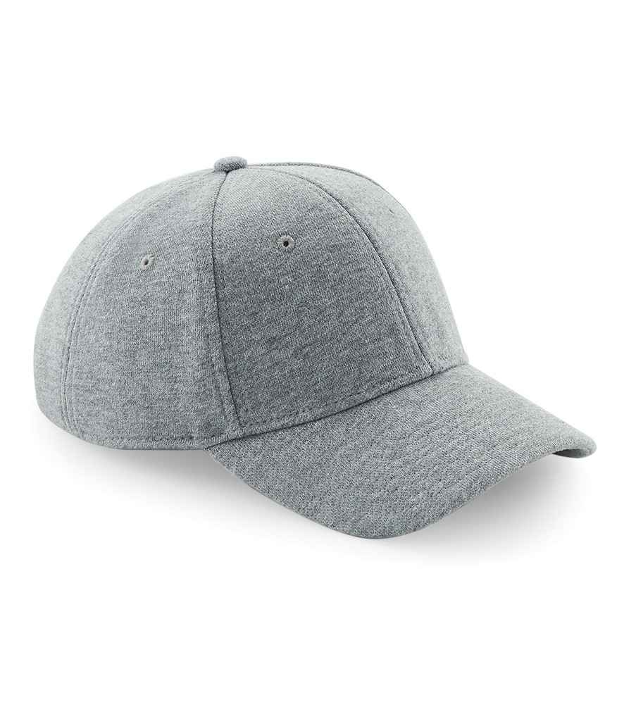 Beechfield Jersey Athleisure Baseball Cap - Heather Grey